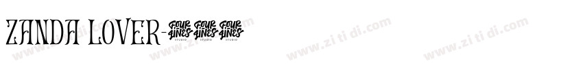 Zanda Lover字体转换